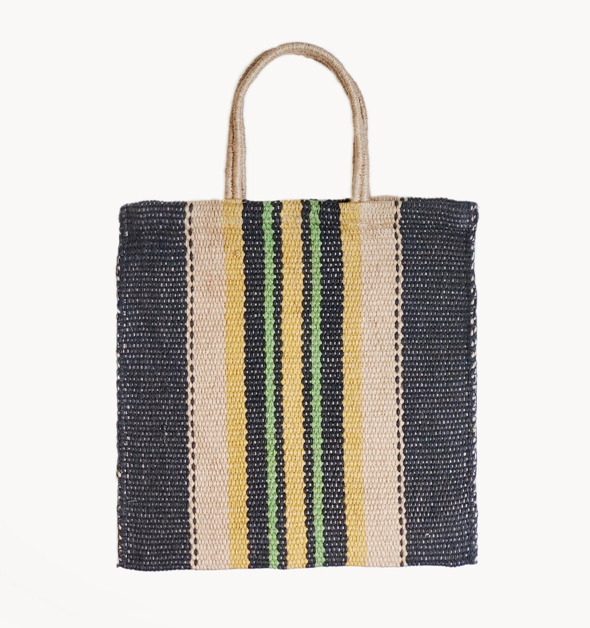 Jute Tote Bag Hand Loomed Natural Dye