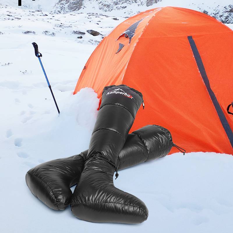 Premium Down Insulated Sleeping Bag Boots
