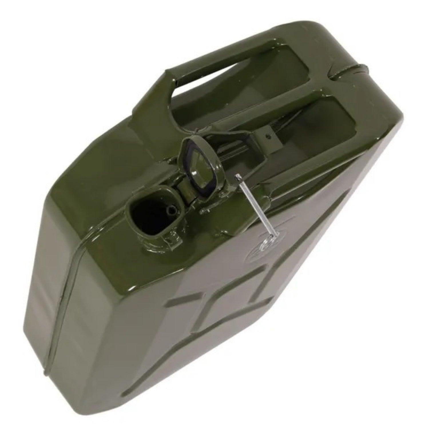High-Capacity 20L Army Green Portable Fuel Storage Can