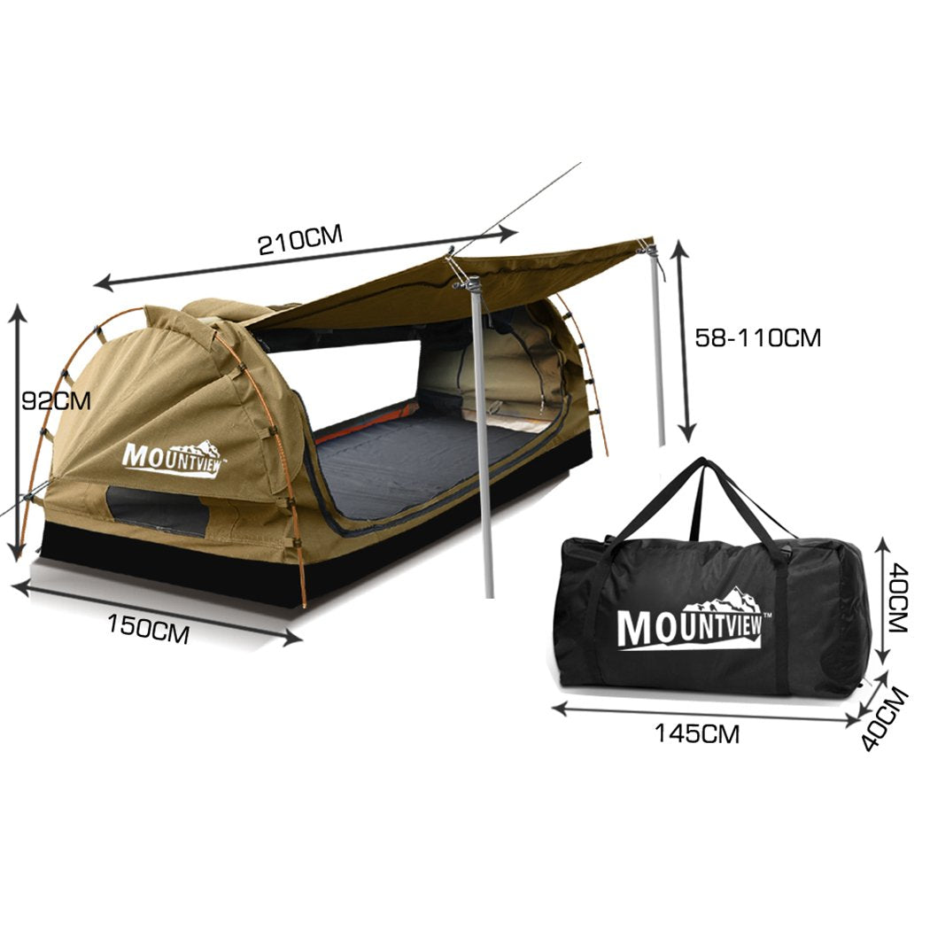 Swag Camping Tent – Waterproof Canvas, Privacy Design, Backpacking Ready