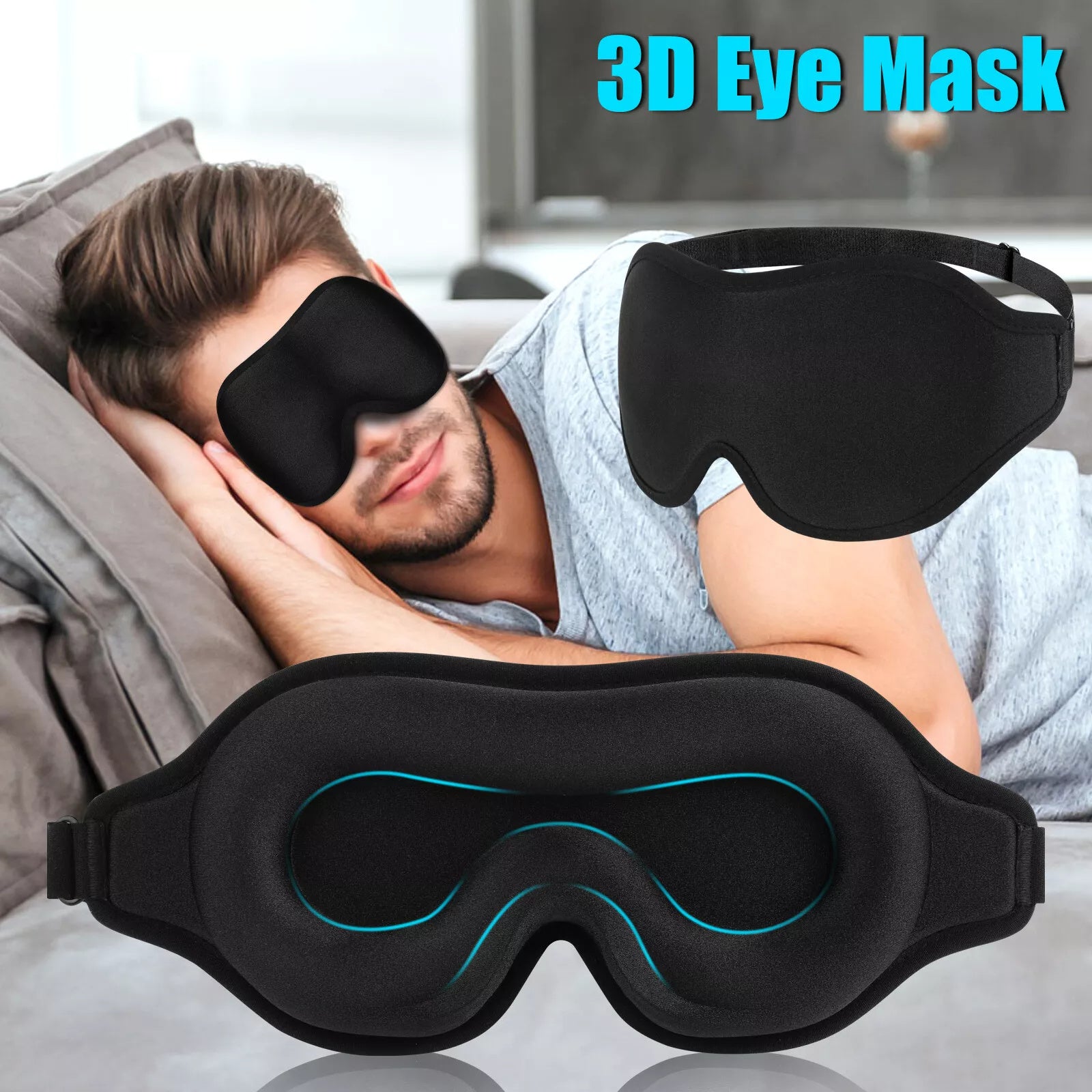 Silk Eye Mask With Memory Foam