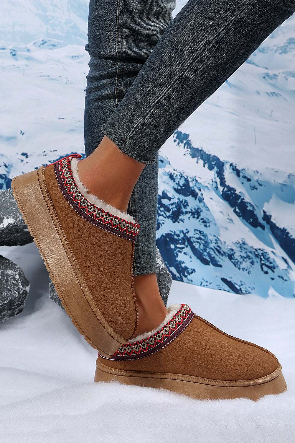 Cozy Snow Boots Plush Lined For Warm Winter Comfort