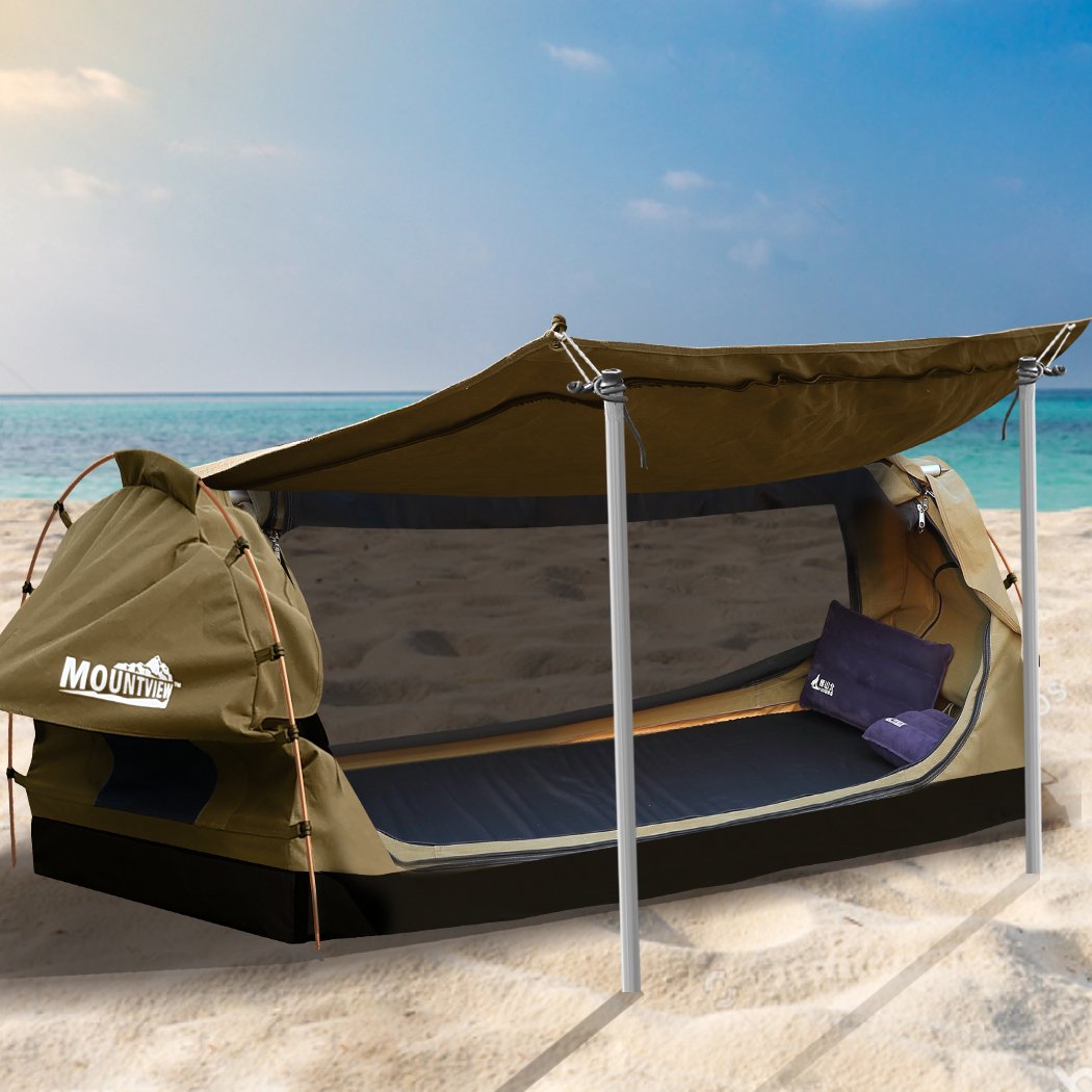 Swag Camping Tent – Waterproof Canvas, Privacy Design, Backpacking Ready
