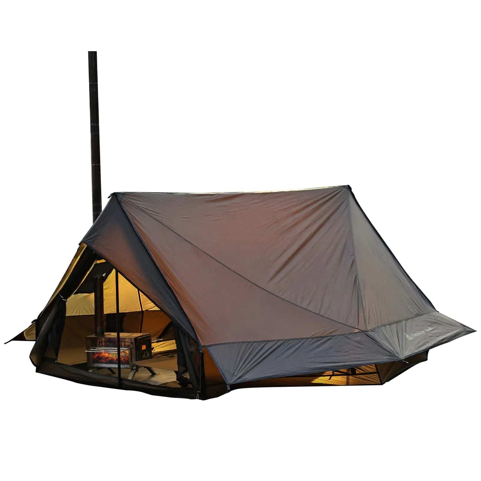 4-Season Hot Tent with Stove Jack – 1-2 Person, Waterproof, Lightweight