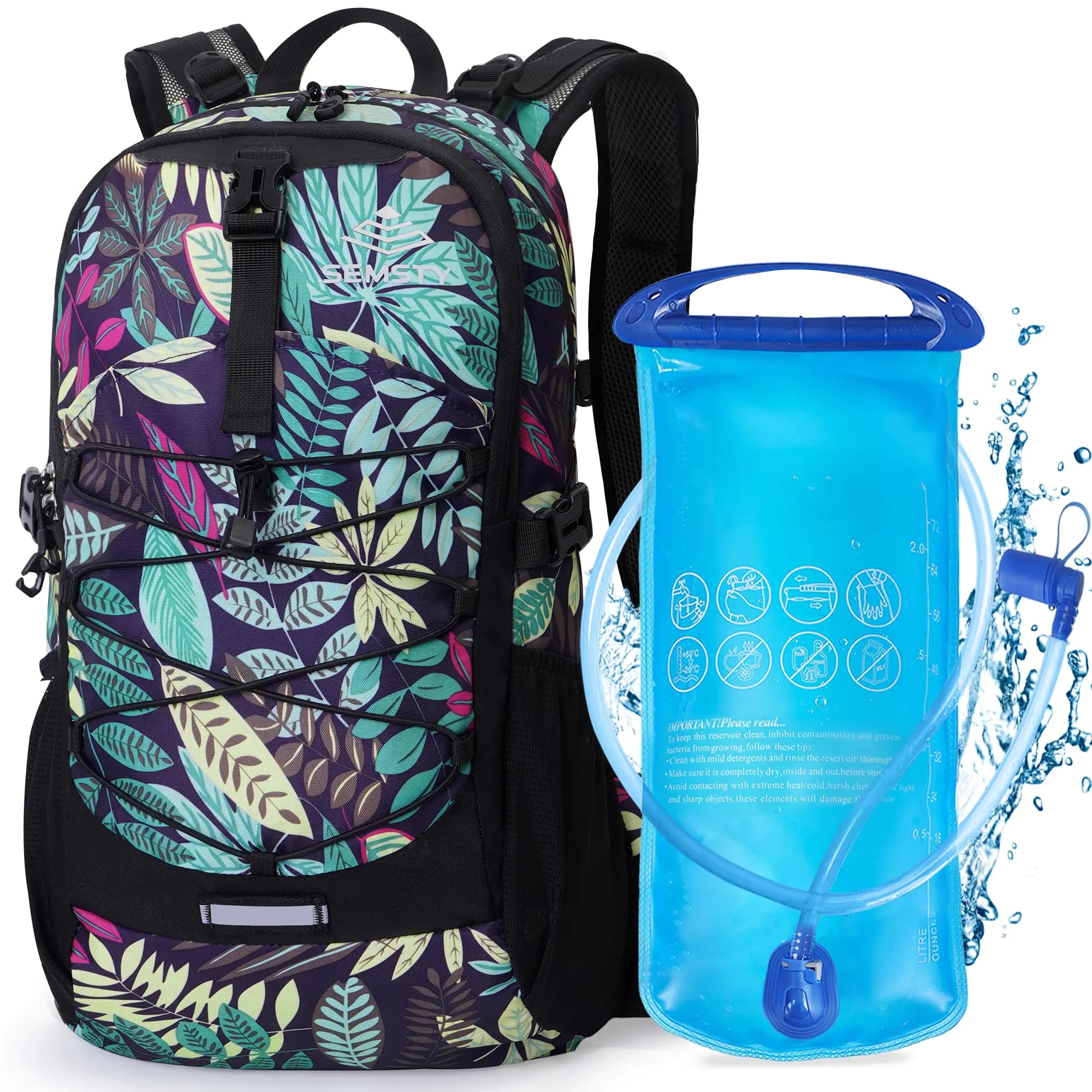 Hiking Backpack With 2L Water Bladder