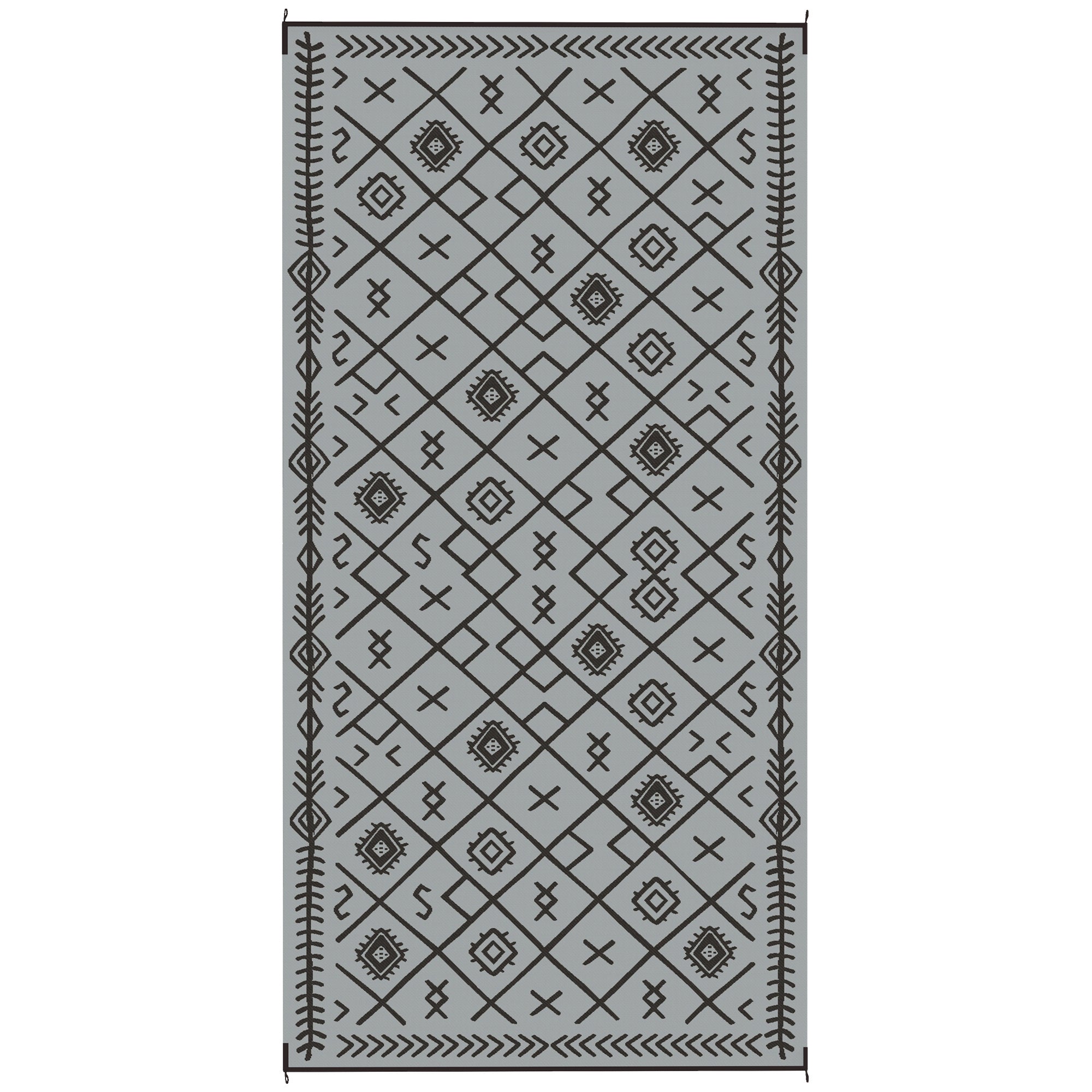 Stunning Outdoor Rug Reversible Waterproof With Bag Included