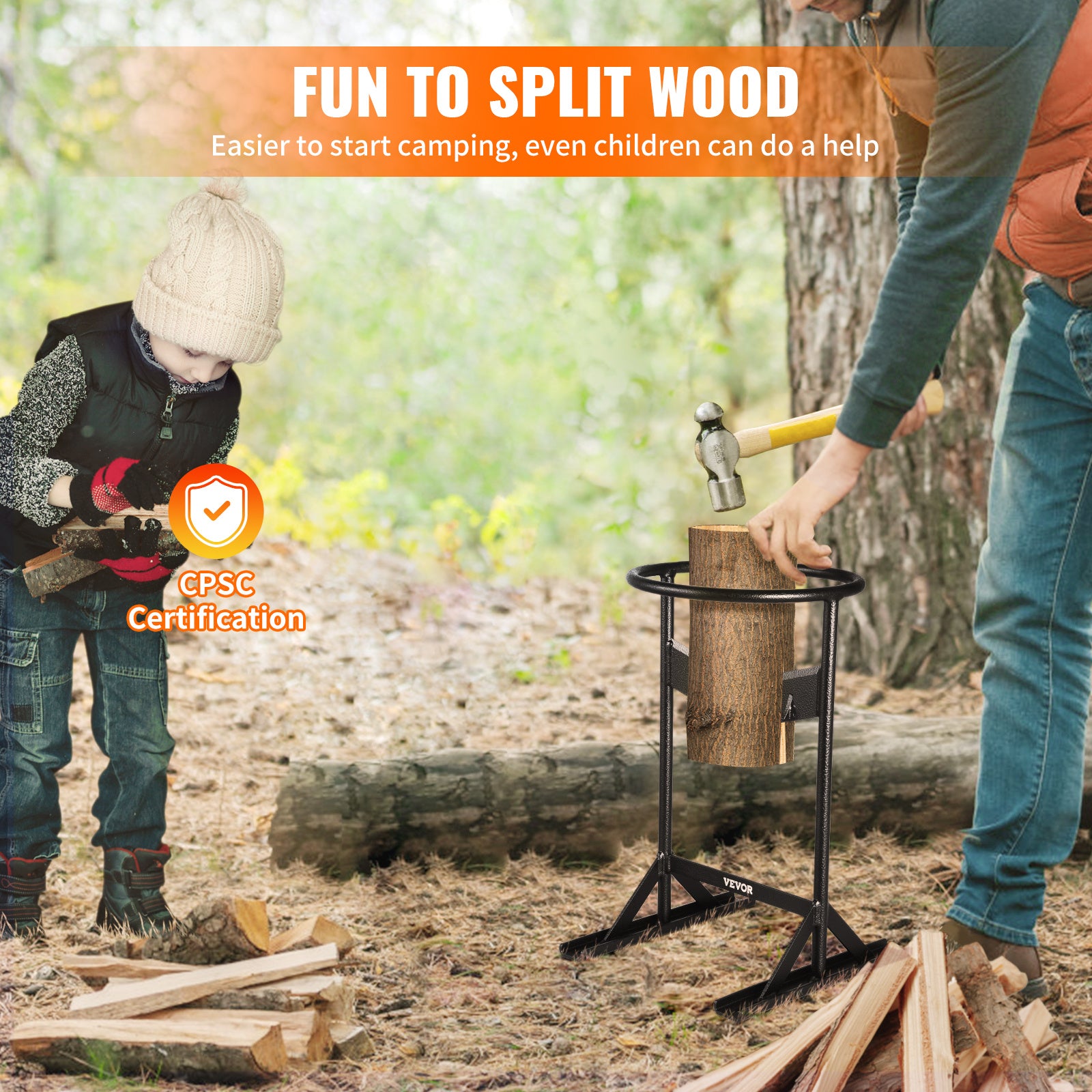 Firewood Splitter V Shaped Safety Blade