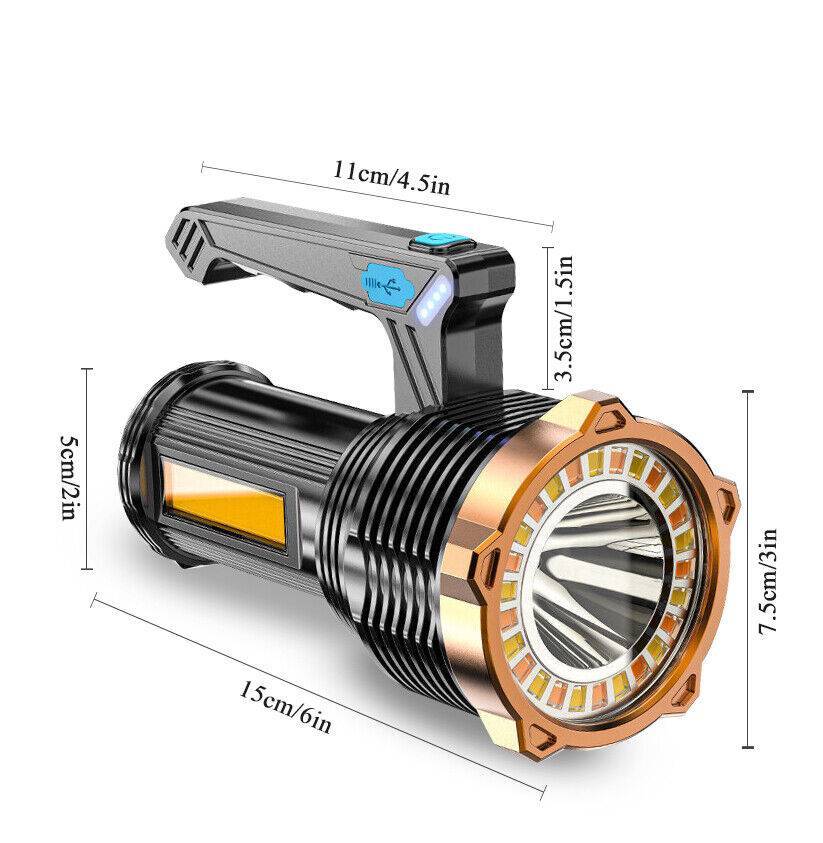 Rechargeable LED Flashlight 8 Modes Ultra Bright