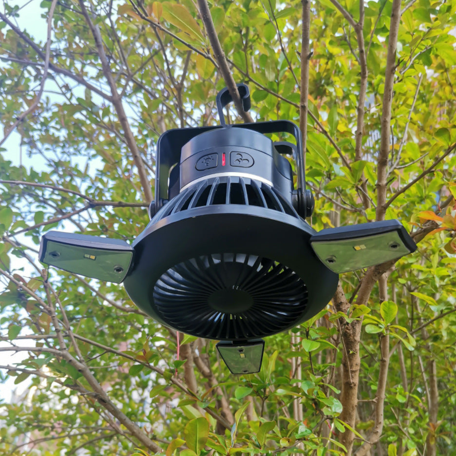 Solar Lantern With Foldable Fan