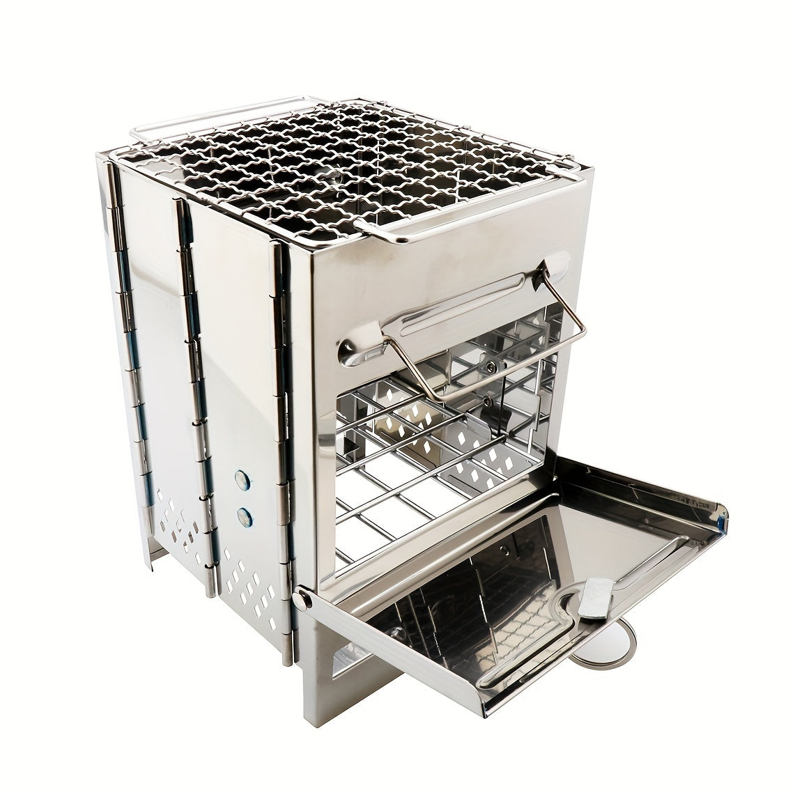 Folding Mini Stainless Steel Charcoal Stove