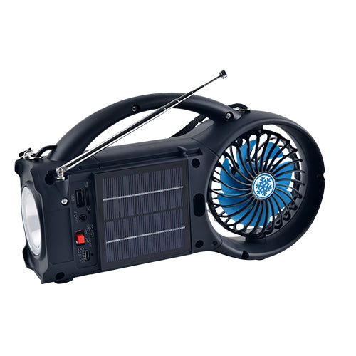 Solar Bluetooth Speaker FM Radio LED Torch