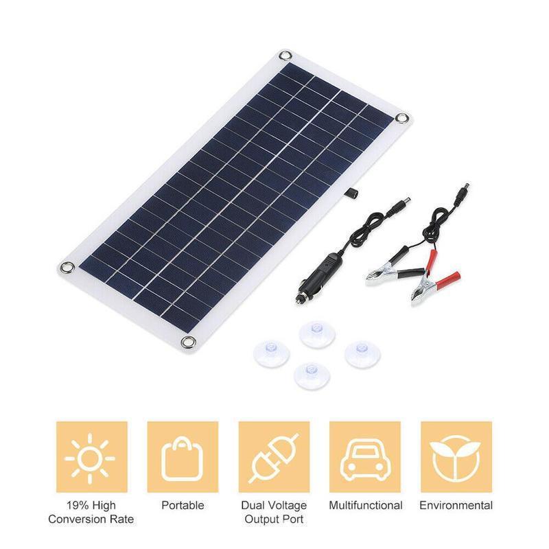 Solar Panel 20W 18V Polycrystalline Includes Controller