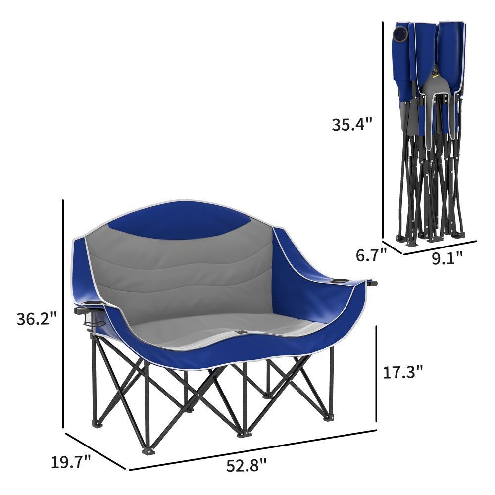 Camping Chair Two Padded Seats