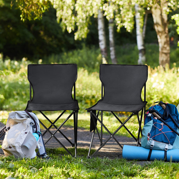 Compact Folding Camping Chairs 4 Pack with