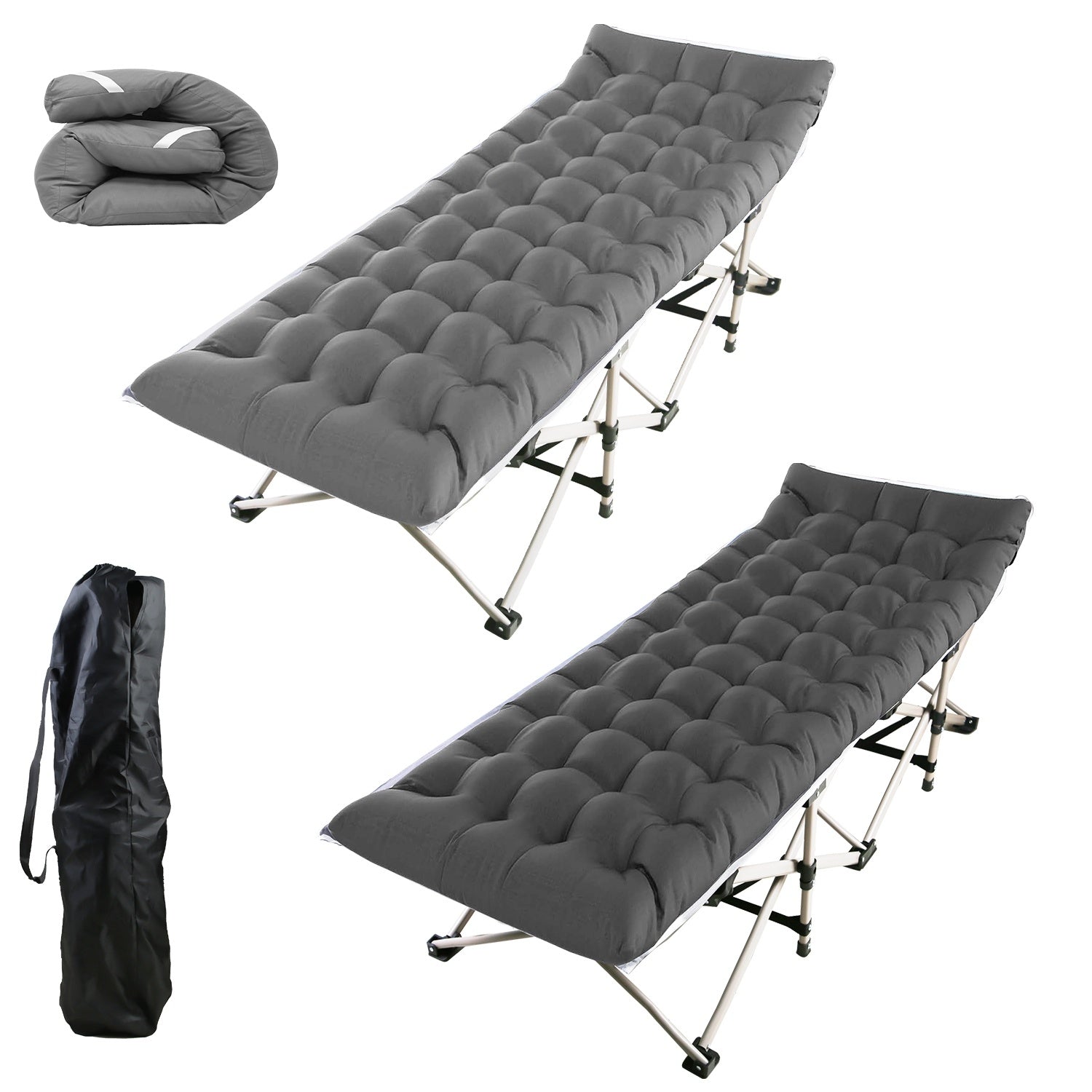 Folding Camping Cot With 440 Lbs Load