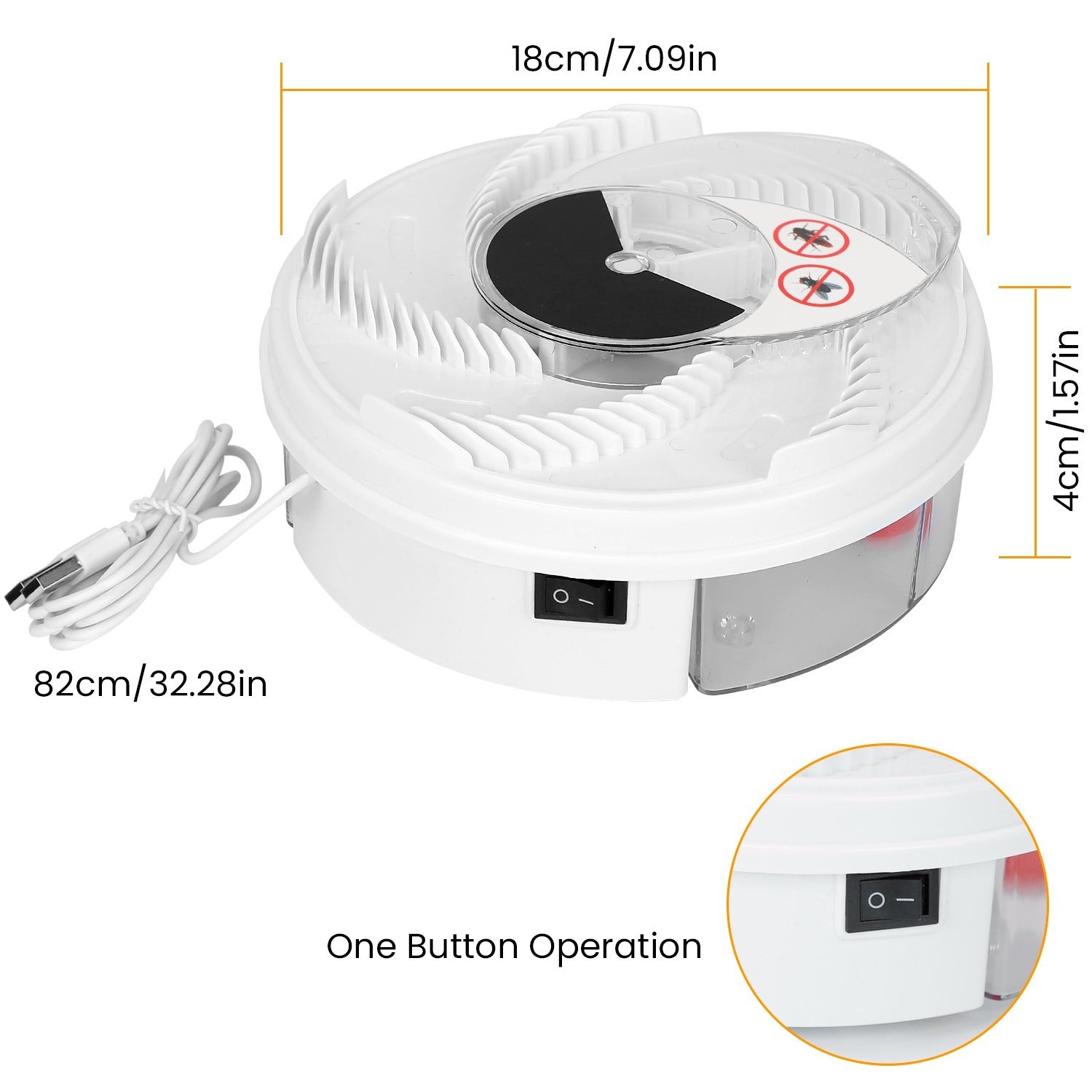 USB Powered Rotating Fly Trap