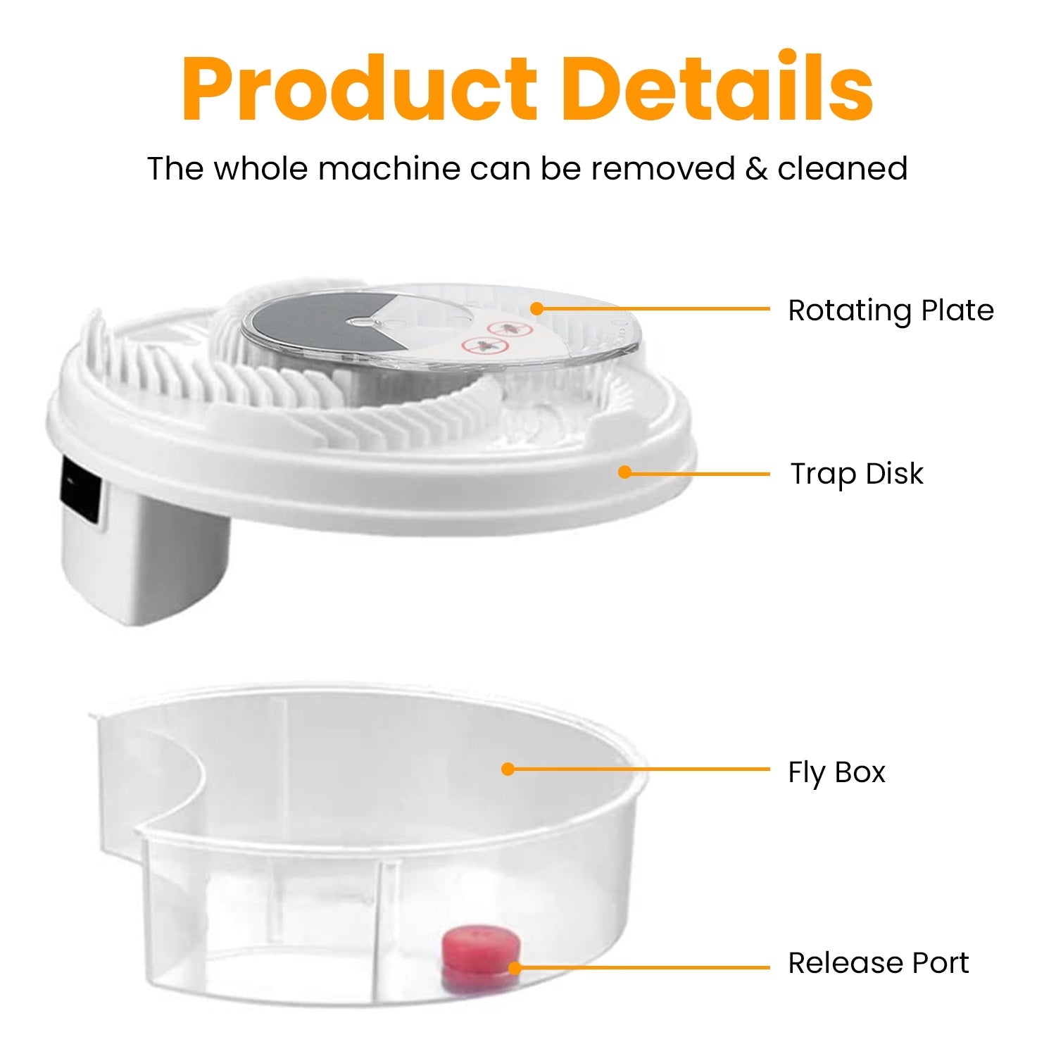 USB Powered Rotating Fly Trap