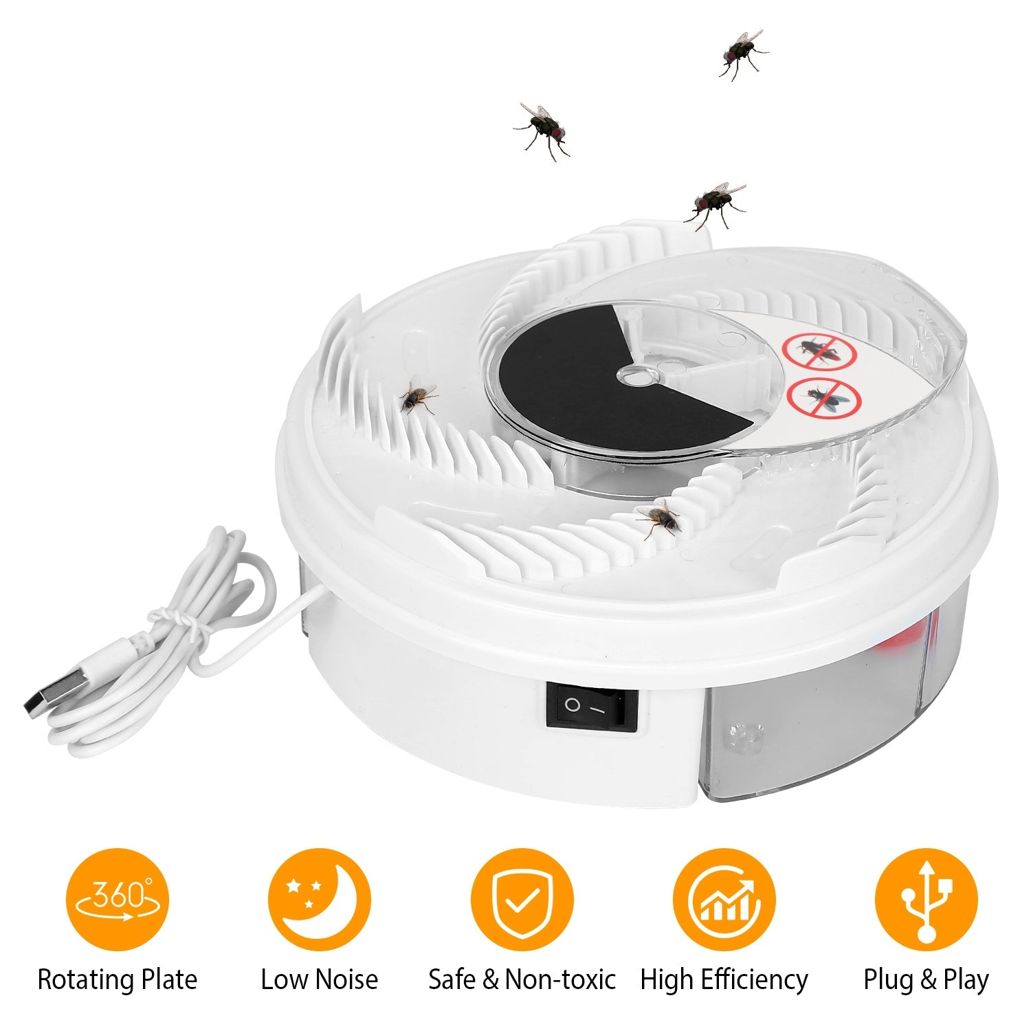 USB Powered Rotating Fly Trap