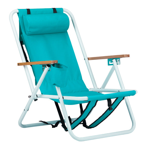 Deluxe Mint Green Beach Chair Four Position
