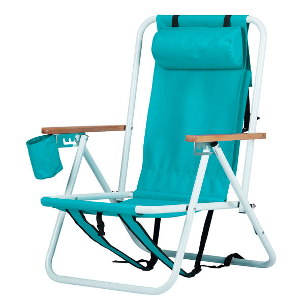 Deluxe Mint Green Beach Chair Four Position