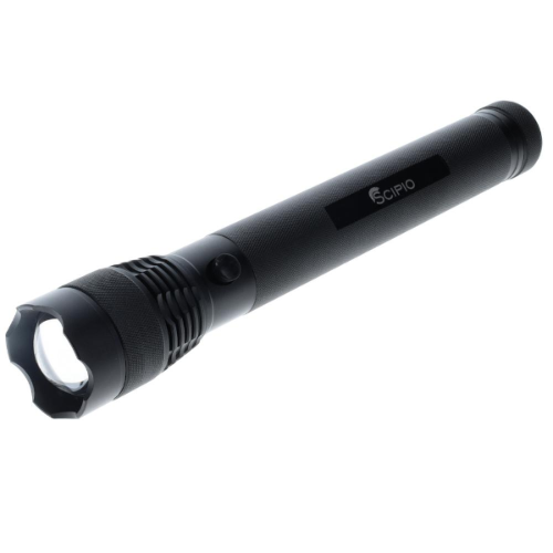 Tactical Flashlight 12in Aluminum 500lm