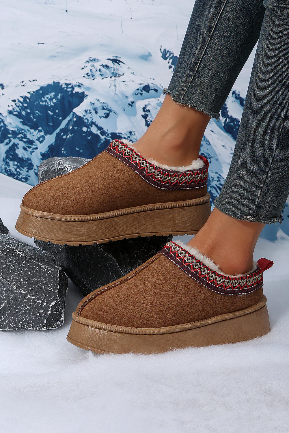 Cozy Snow Boots Plush Lined For Warm Winter Comfort