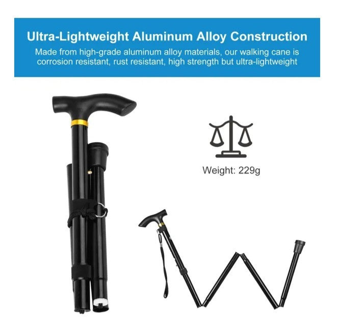 Folding Hiking Cane Ultra Light
