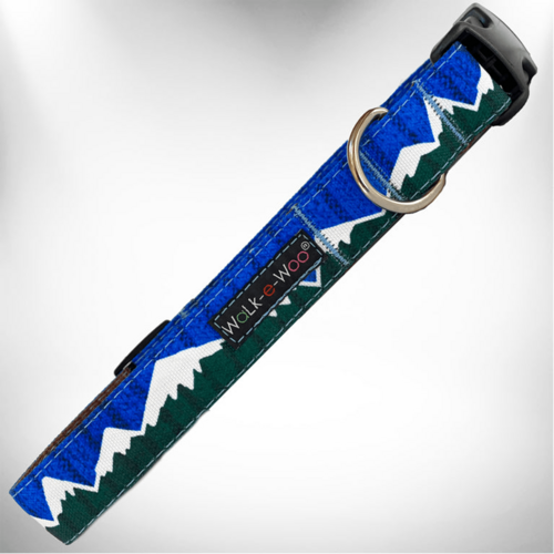 Mountain Dog Collar With Reflective Trim