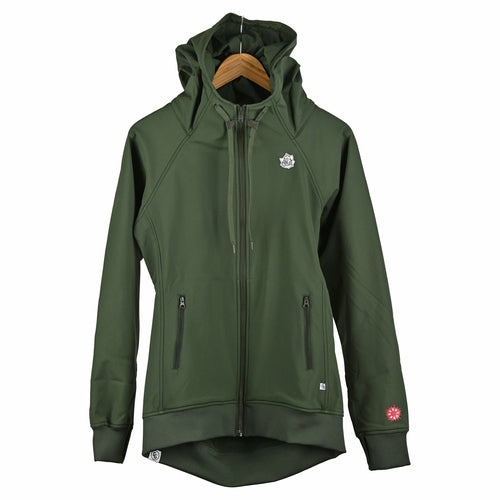 Womens Tech Zip Hoodie Hidden Hood Pocket