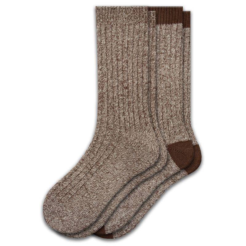 Womens Crew Socks 2 Pair Toe Seaming