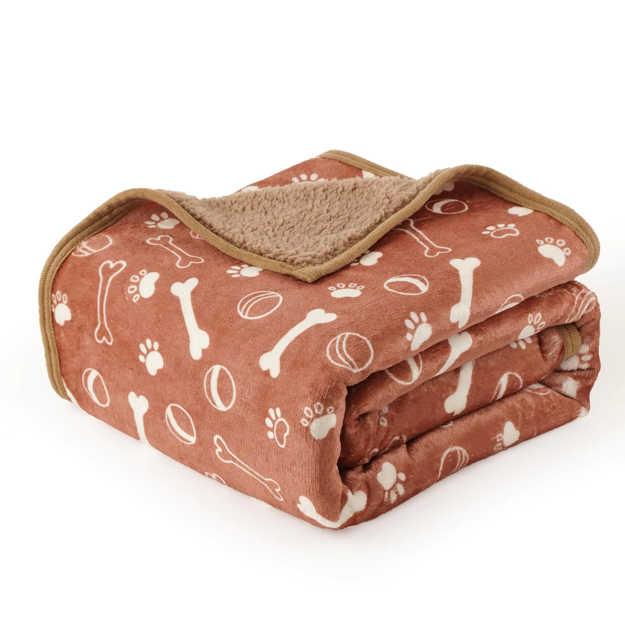 Waterproof Dog Blanket With Reversible Sherpa