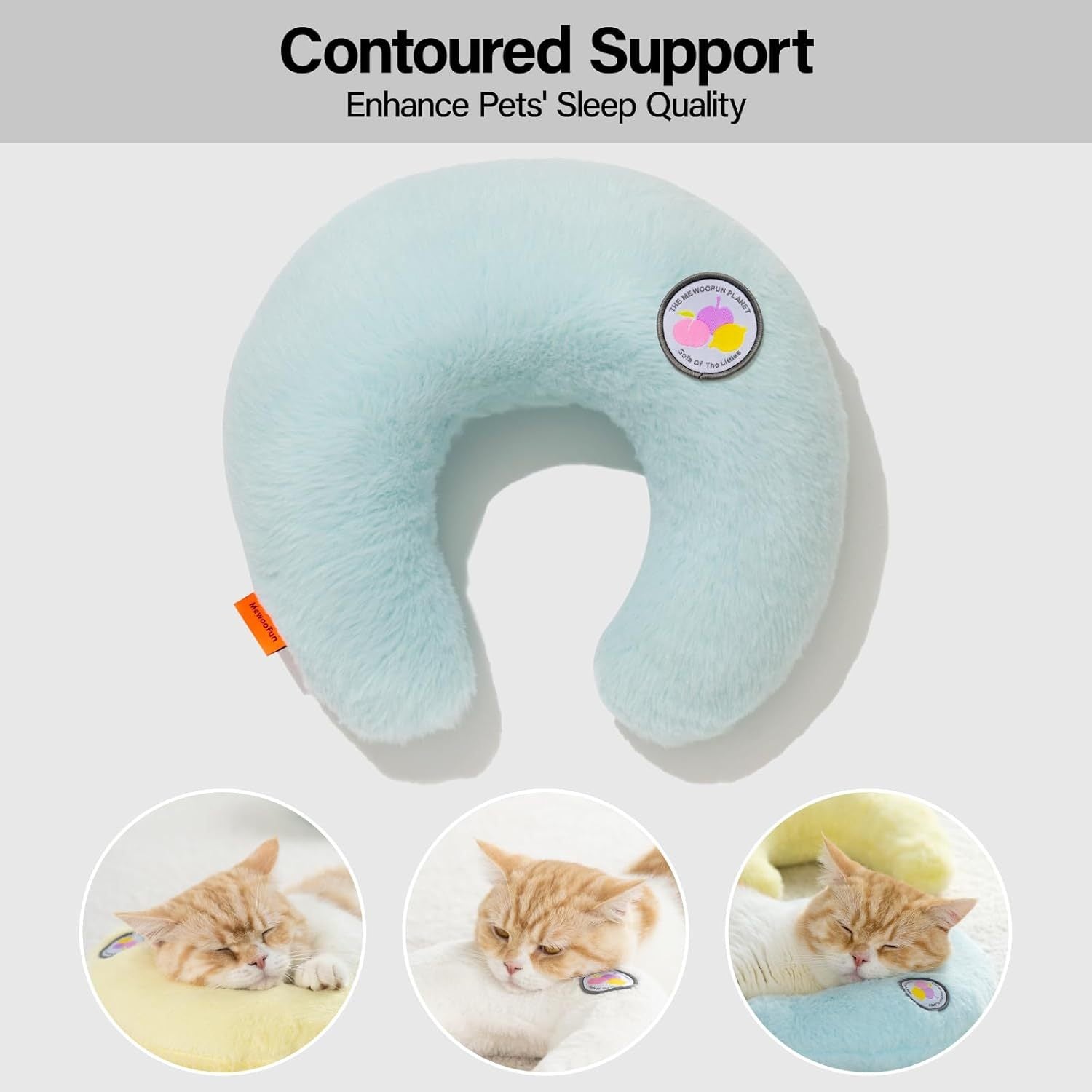 U Shaped Orthopedic Cat Pillow