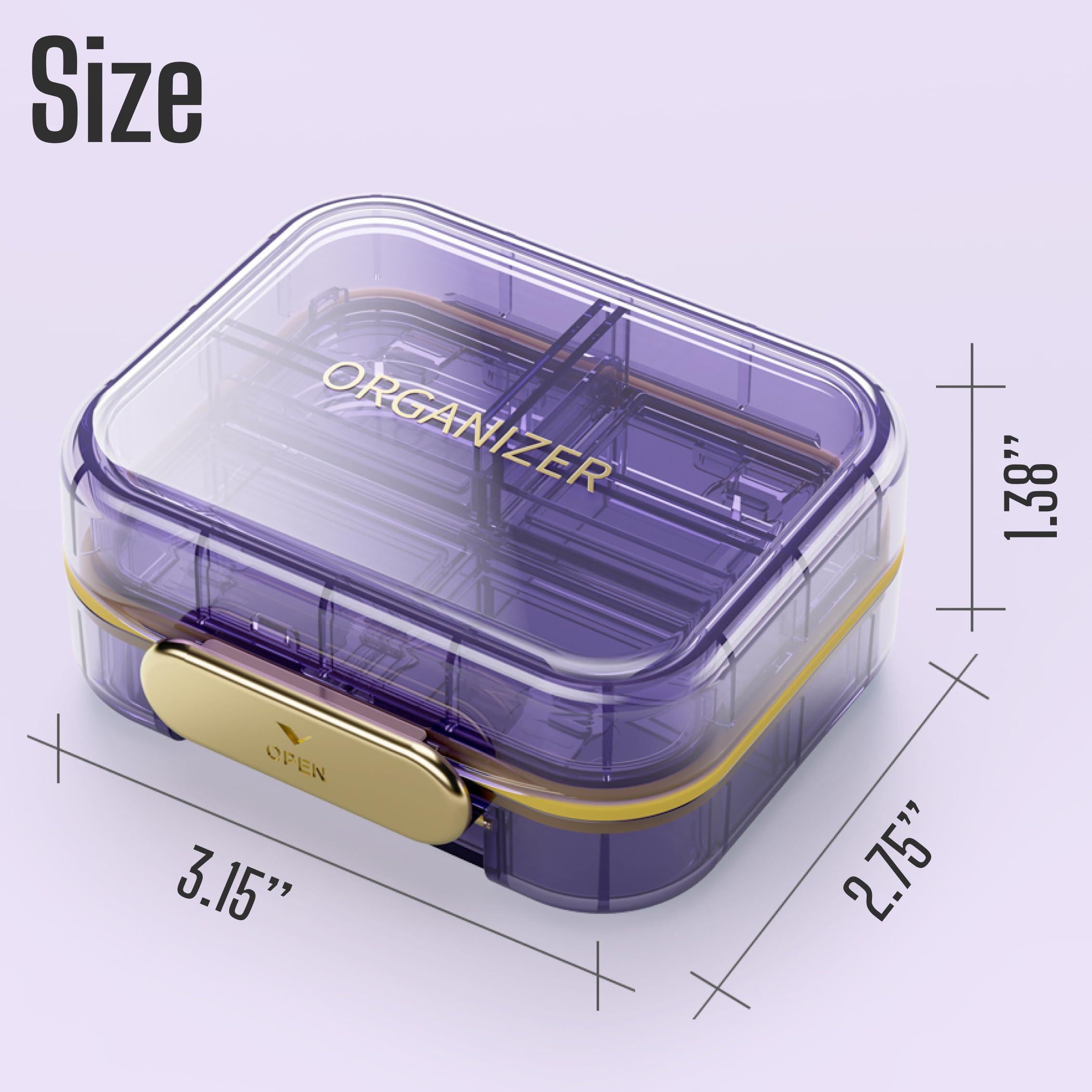 Travel Pill Organizer Cute Compact Case