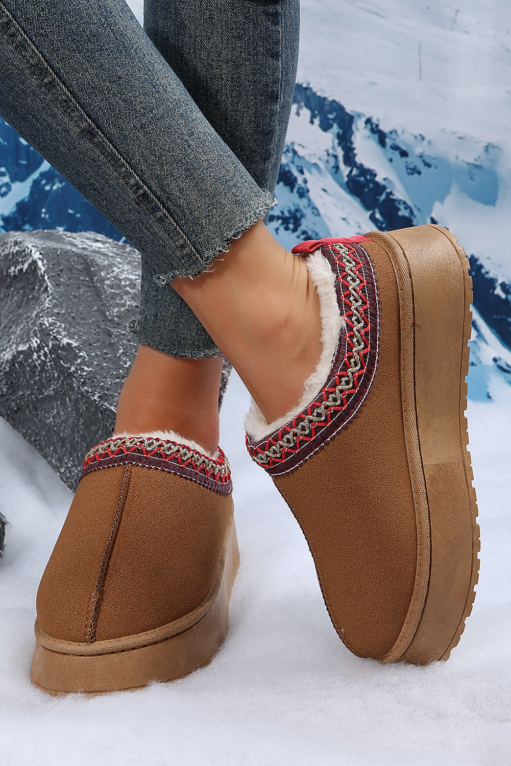 Cozy Snow Boots Plush Lined For Warm Winter Comfort
