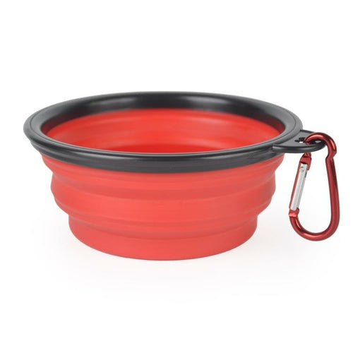 Collapsible Dog Bowls Tri Color Set Silicone