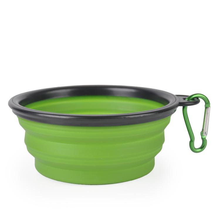 Collapsible Dog Bowls Tri Color Set Silicone