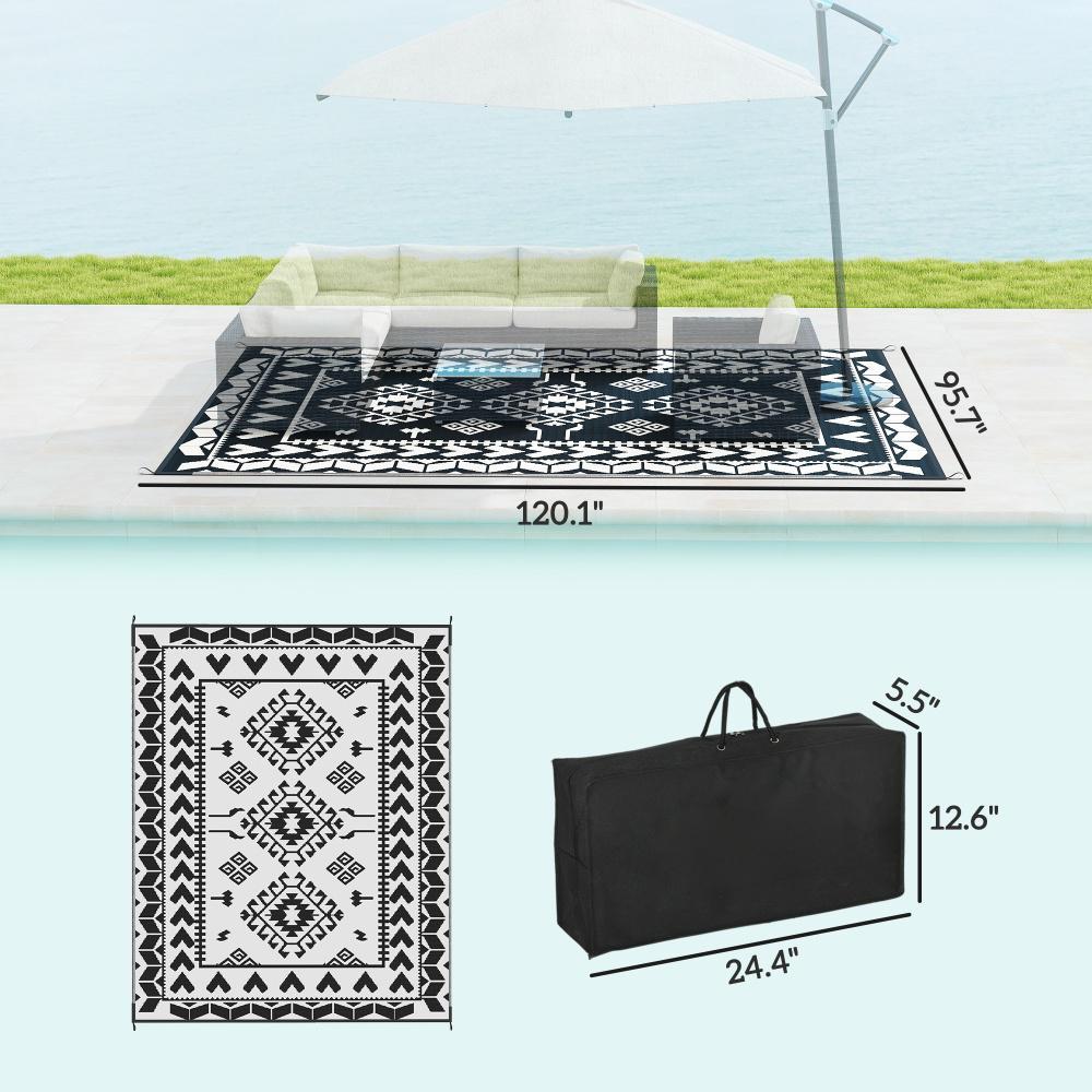 Outdoor Rug Reversible With Carry Bag