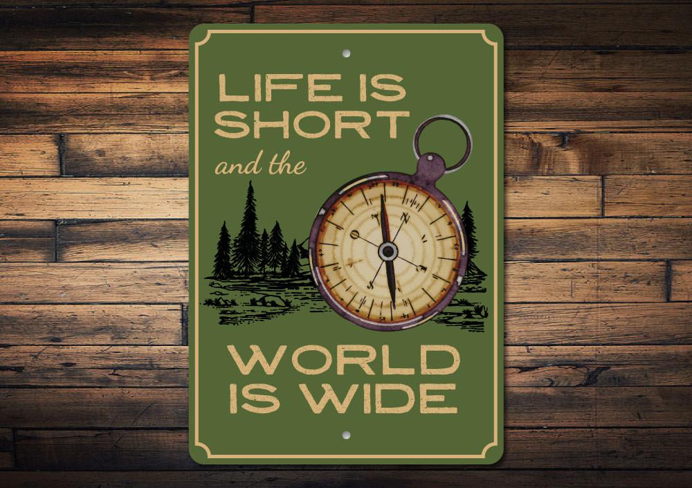 Lake Compass Sign Adds Charm