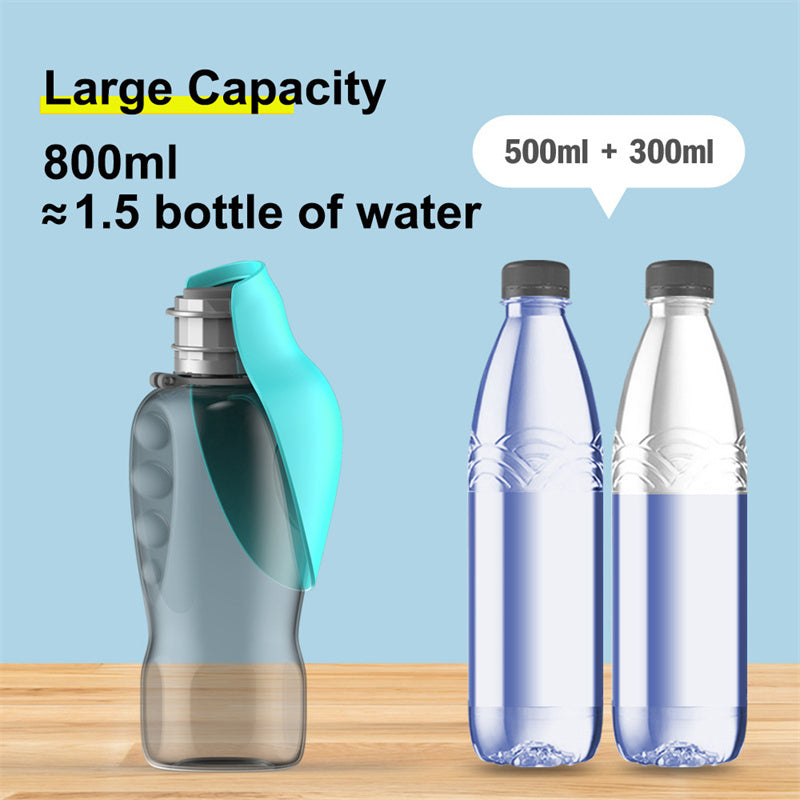 Dog Water Bottle 800ml Leak Proof