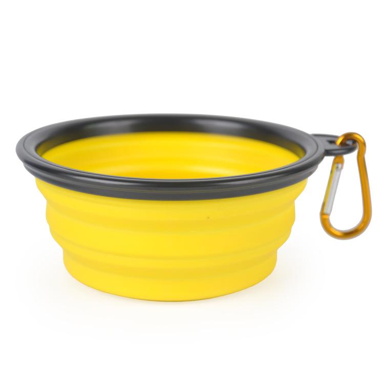 Collapsible Dog Bowls Tri Color Set Silicone