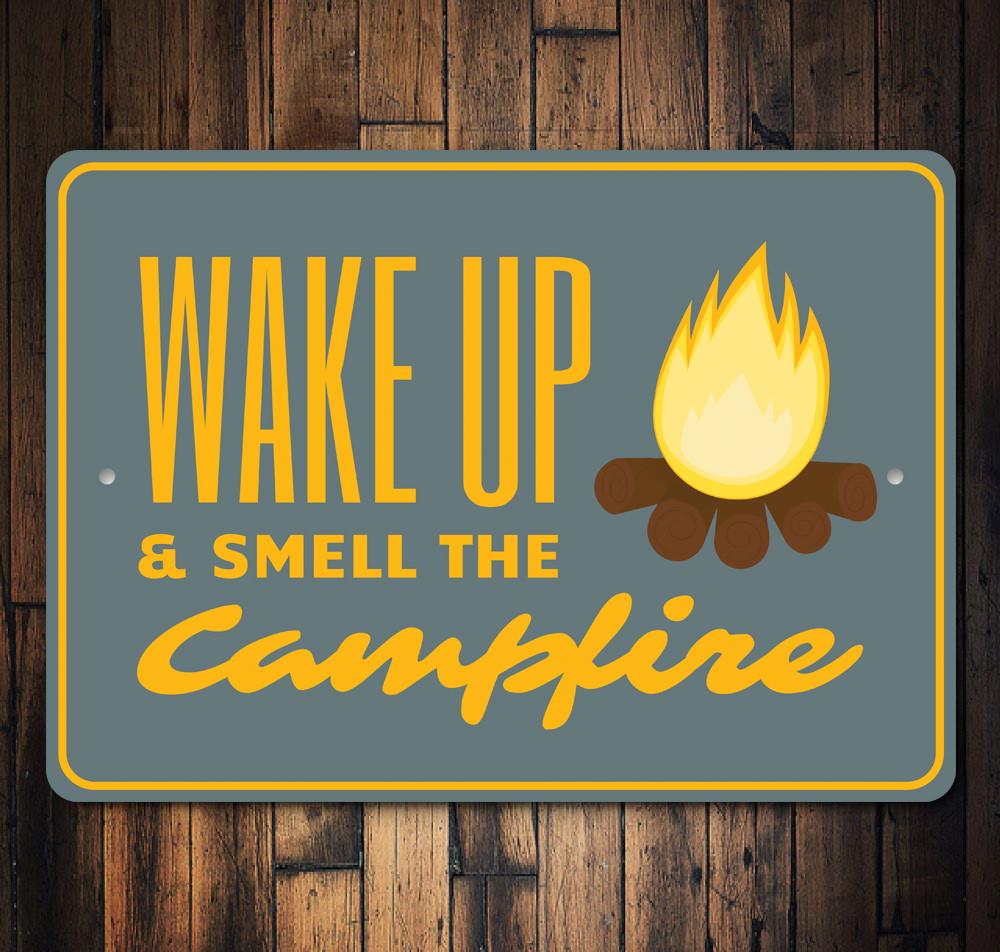 Cozy Campfire Sign With Adds Warmth
