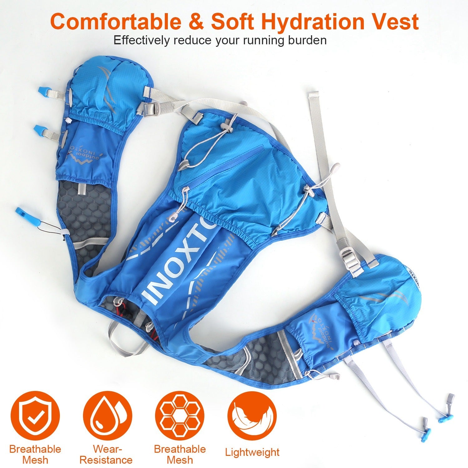 Hydration Vest Backpack 50oz Bladder Trail Ready