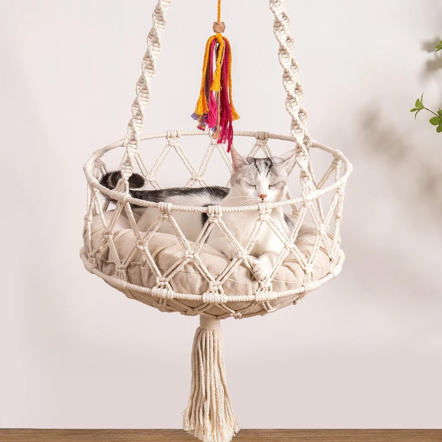 Cat Swing With Washable Cotton Pad