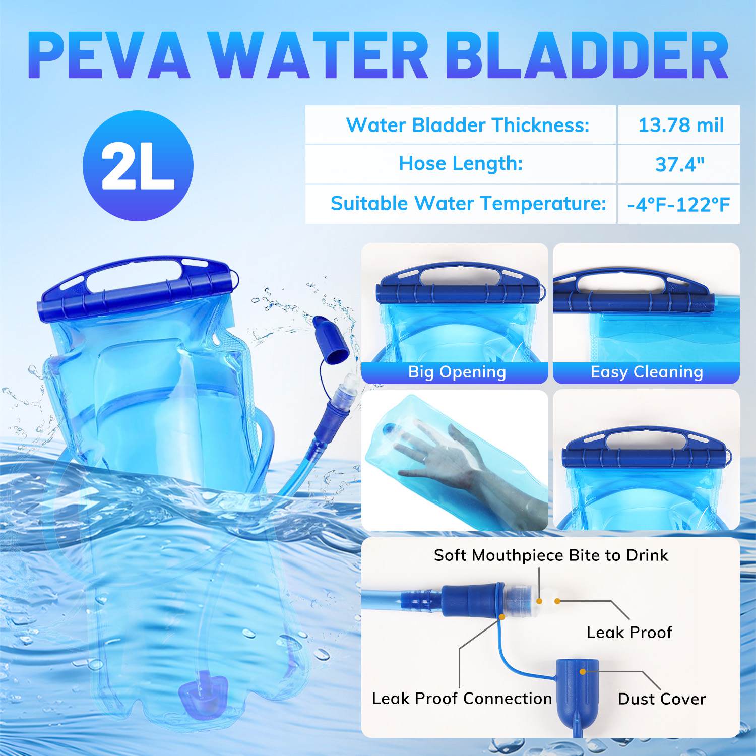 Running Hydration Vest With 2L Water No Bounce