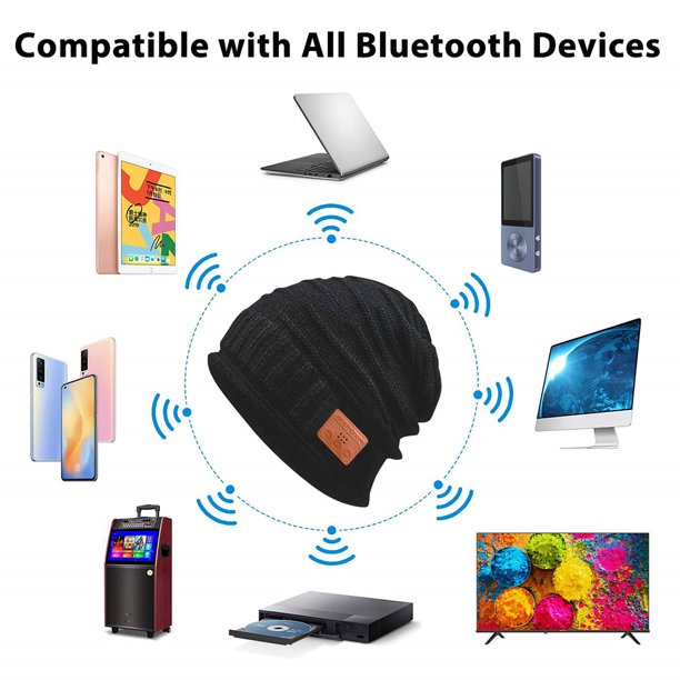 Unisex Bluetooth Beanie With Built In Headphones