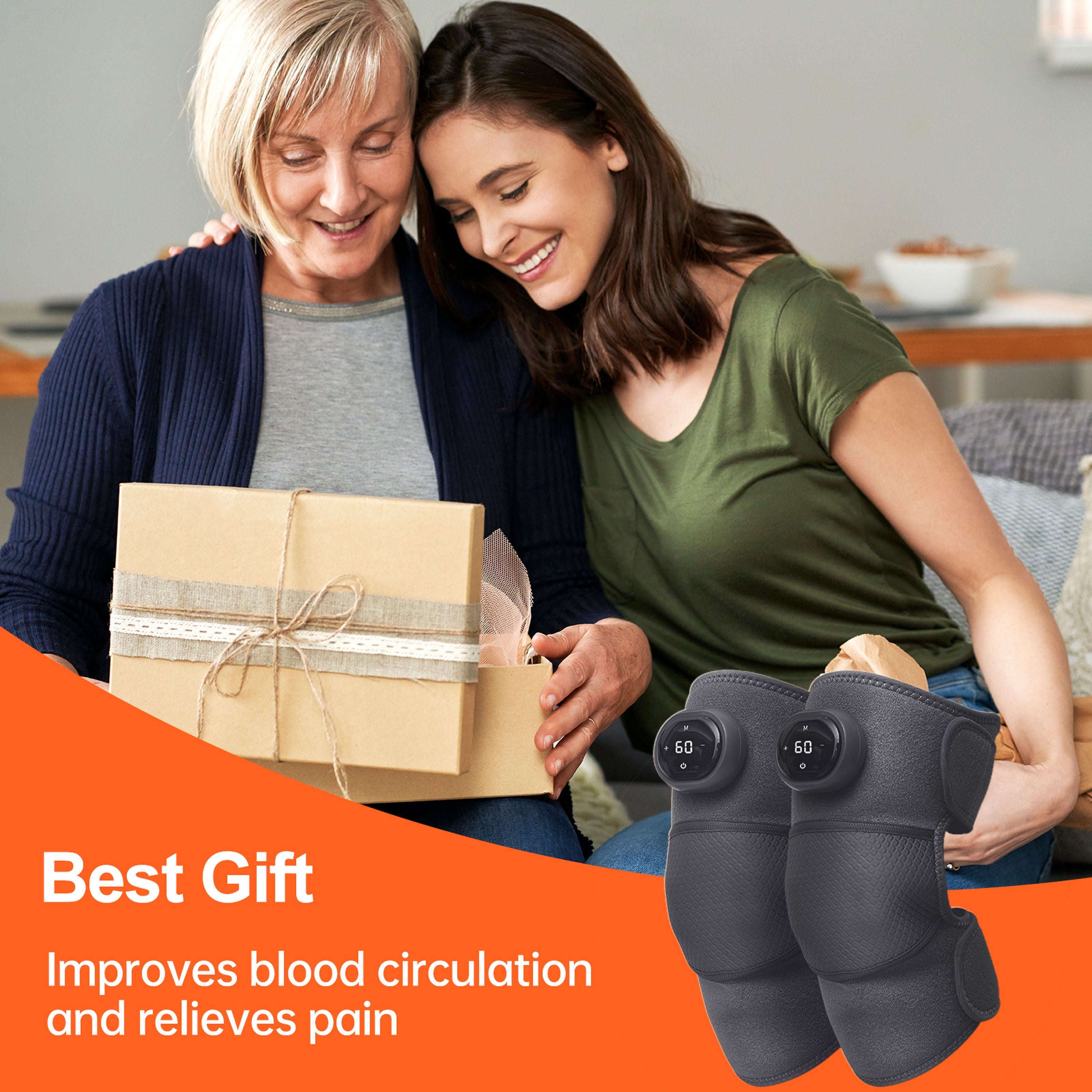 USB Rechargeable Heated Knee Pad Three In One