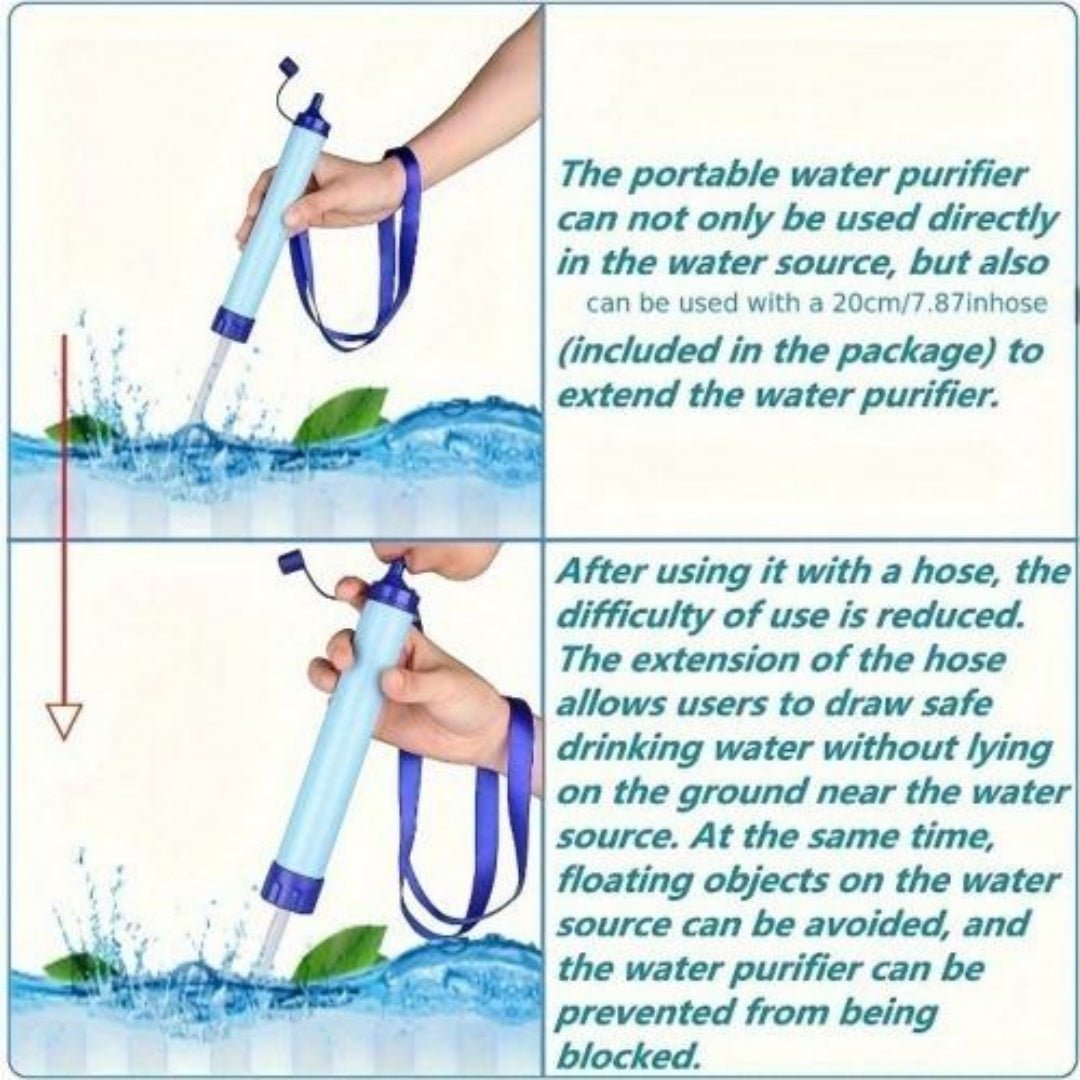 Compact Personal Water Filter For Hiking Hydration