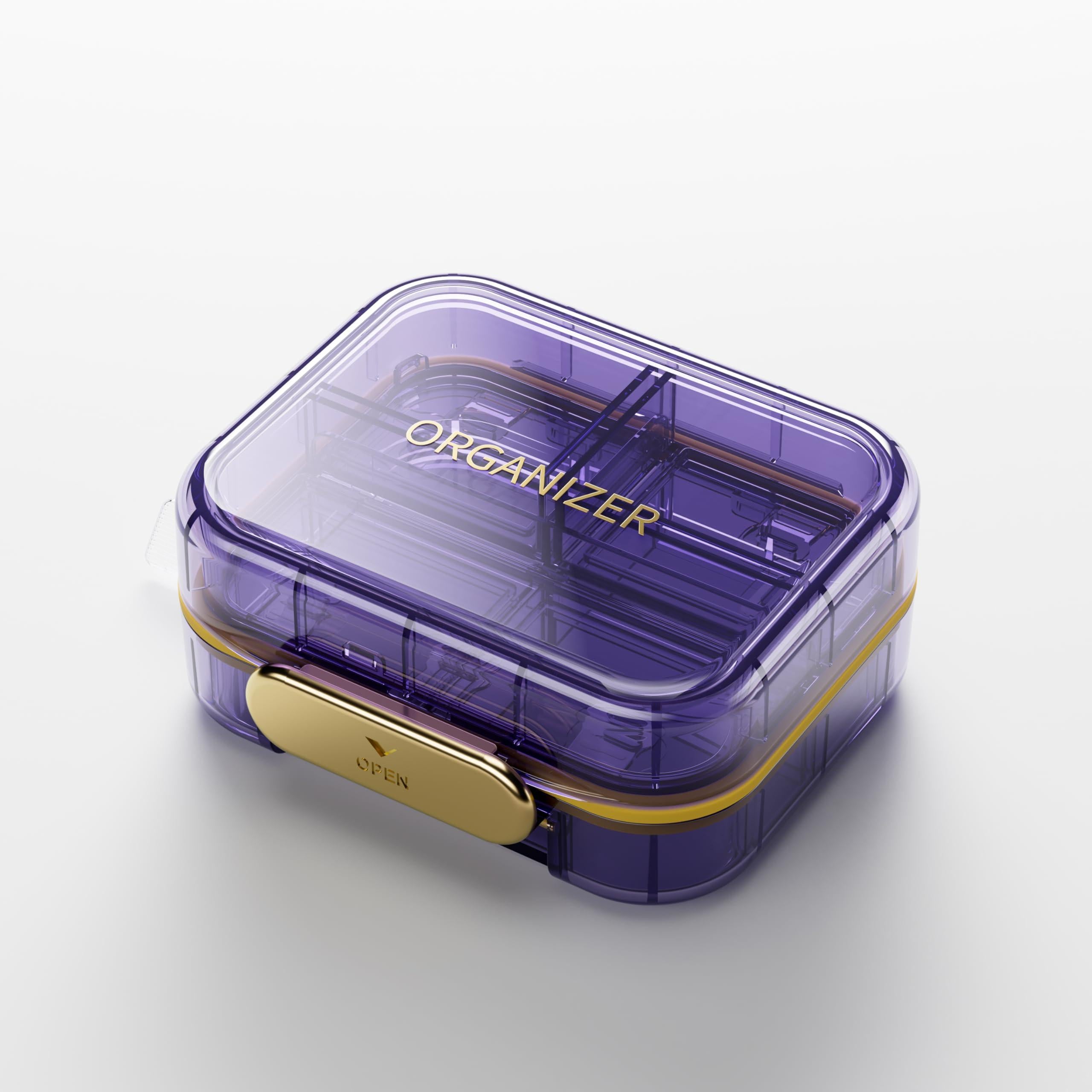 Travel Pill Organizer Cute Compact Case