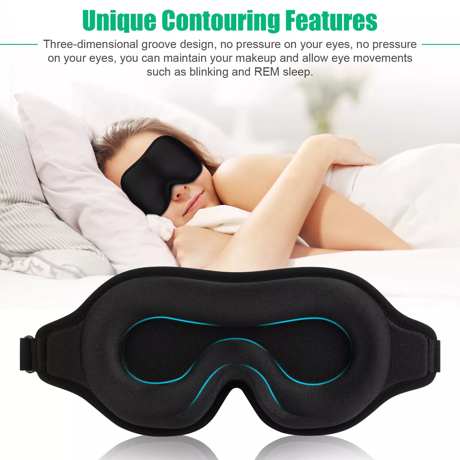 Silk Eye Mask With Memory Foam