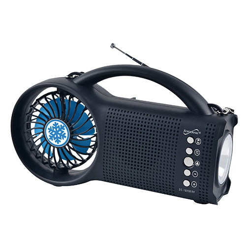 Solar Bluetooth Speaker FM Radio LED Torch